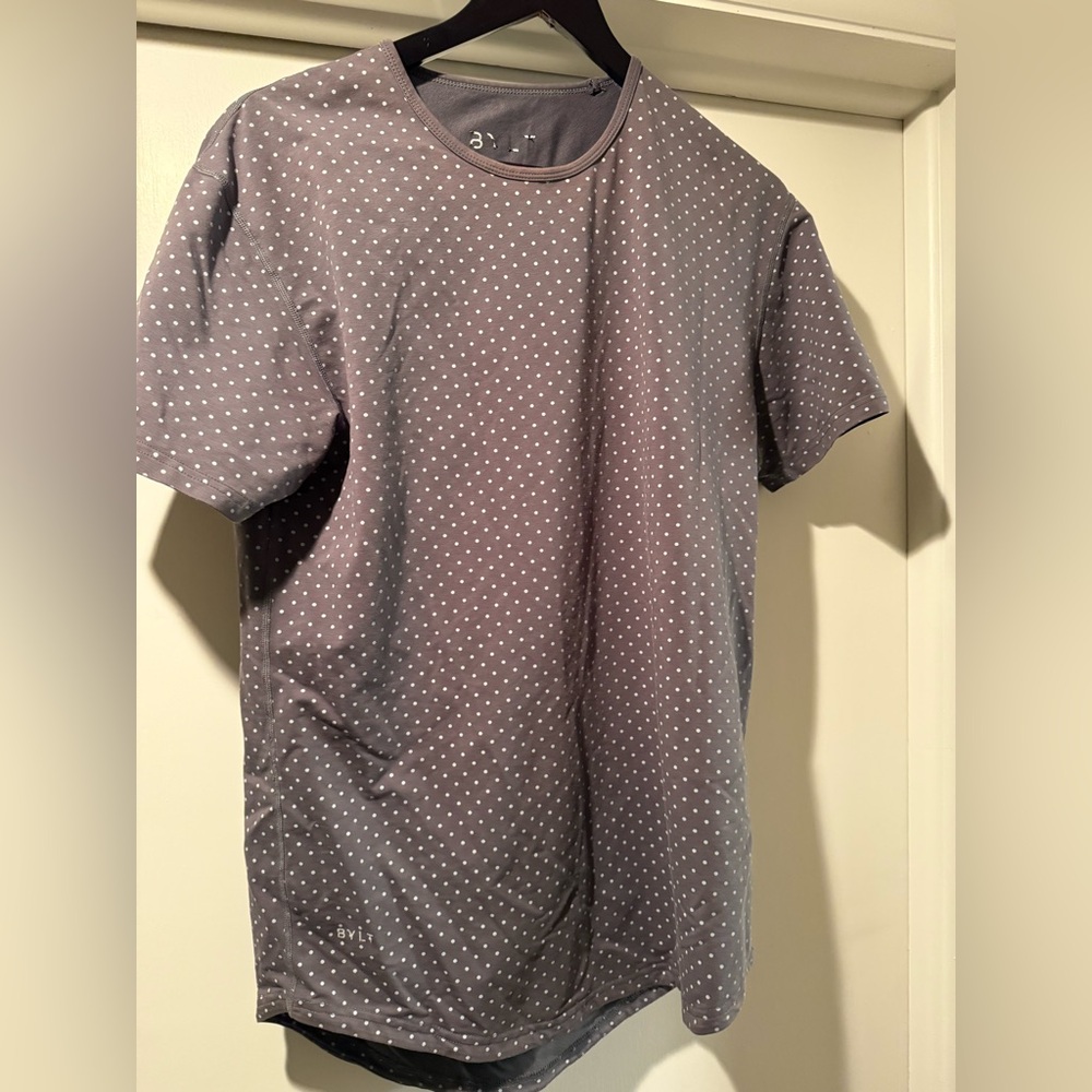 Gray Polka Dots BYLT Medium Drop Lux Tee